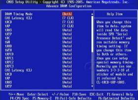 MSI 870A-G54 - BIOS: Advance DRAM Configuration - nastavení testovaných pamětí