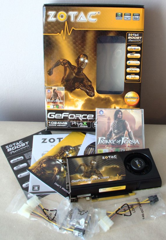 Zotac GeForce GTX 460: obsah balení