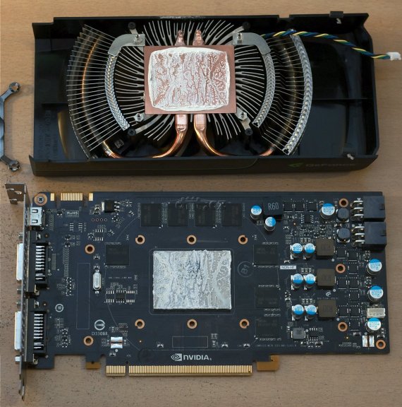 GeForce GTX 460: rozebraná referenční