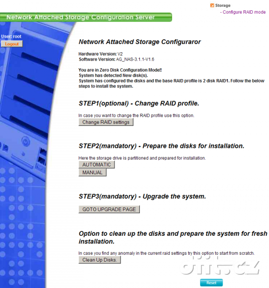 Thermaltake Muse X-Duo RAID - NAS Configurator steps