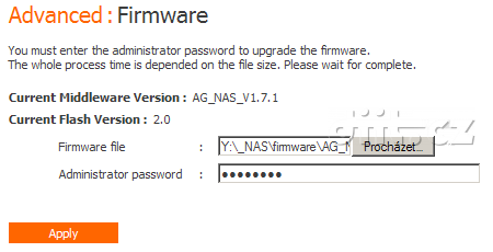 Thermaltake Muse X-Duo RAID - Advanced - změna firmware