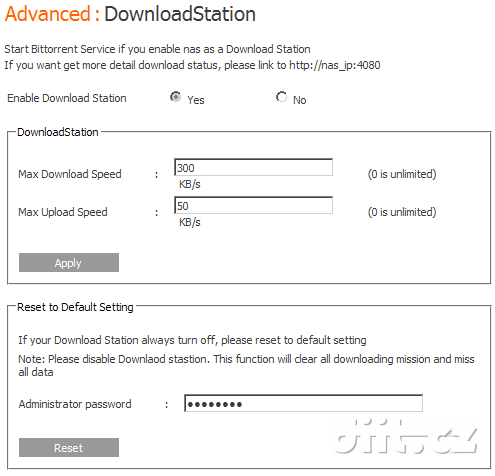 Thermaltake Muse X-Duo RAID - Advanced - DownloadStation