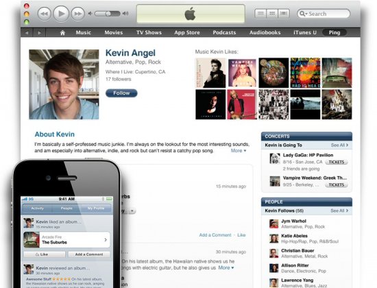 Apple iTunes Ping