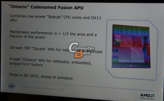 AMD „Ontario“ Fusion APU
