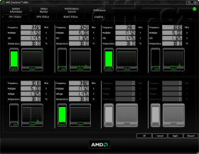 Phenom II X6 1075T - zátěž 3 jader (AMD OverDrive 3.2.1)