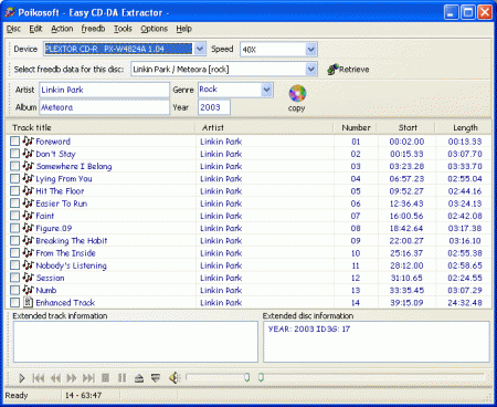Easy CD-DA Extractor 6.0