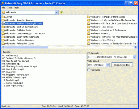 Easy CD-DA Extractor 6.0 - Audio CD Creator