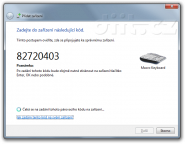 Přidání Bluetooth klávesnice do systému - zadání kódu