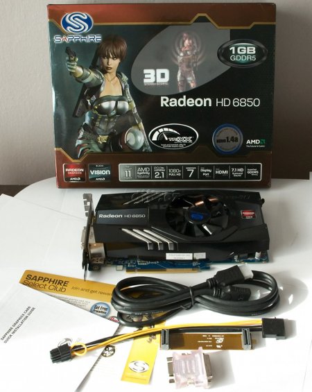 Sapphire Radeon HD 6850, balení