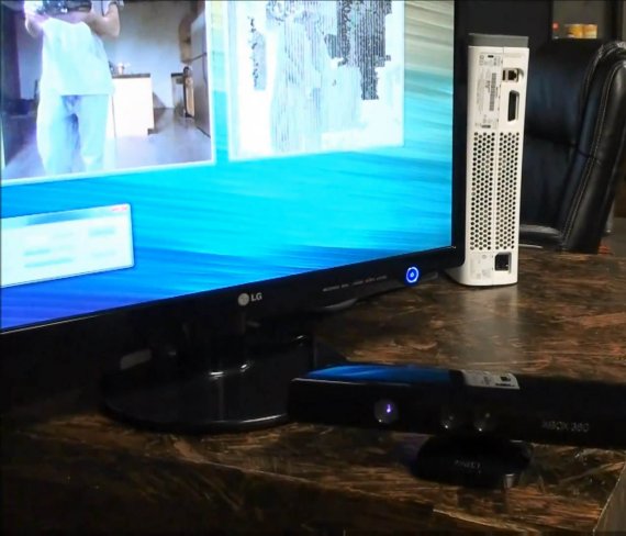Kinect - obraz z kamery a IR snímače