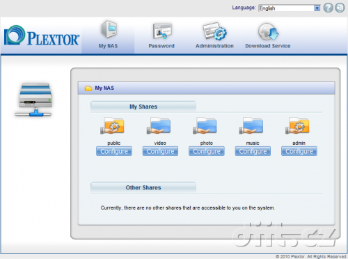 Plextor PX-NAS2 - My NAS