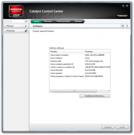 Nový AMD Catalyst Control Center: informace o softwaru