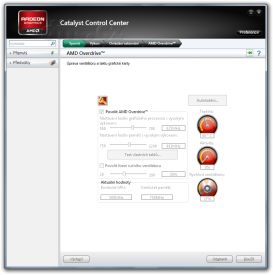 Nový AMD Catalyst Control Center: AMD Overdrive