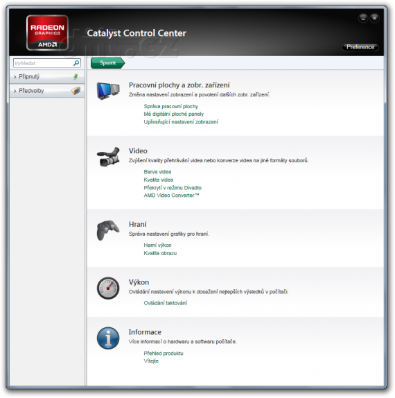 Nový AMD Catalyst Control Center: základní režim