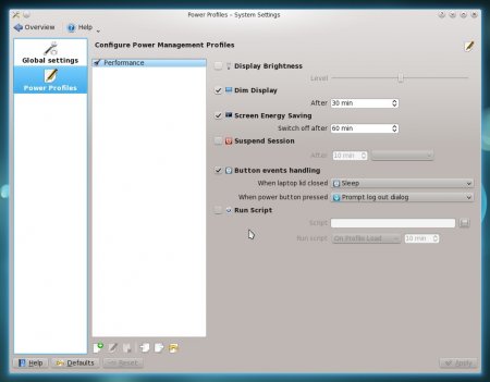 KDE 4.6,správa napájení