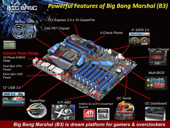 MSI Big Bang-Marshal (B3) - Powerful Features