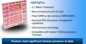 Intel Itanium „Poulson“ - přehled
