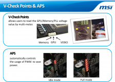 MSI N560GTX-Ti Hawk - V-Check Points + APS