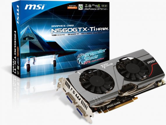 MSI N560GTX-Ti Hawk + box