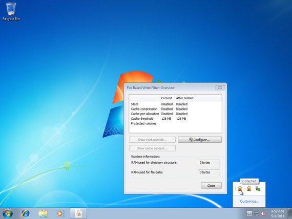 Windows Thin PC - Write Filters