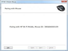 HP Wi-Fi Mobile Mouse - párování