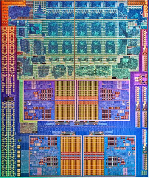 AMD Llano die (zdroj: http://www.anandtech.com/show/4476/amd-a83850-review/)
