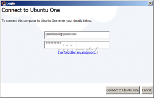 Ubuntu One: přihlášení