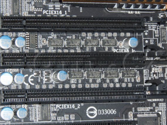 PCI Express switche ASMedia ASM1440 mezi PCI Express sloty (Gigabyte G1.Assassin)