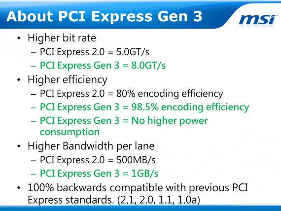 MSI Gen3 - About PCI Express Gen3