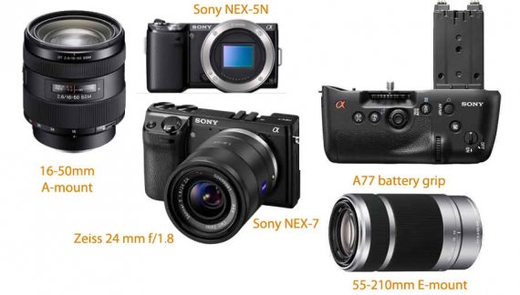 Sony leak - NEX-5N, NEX-7, 16-50, 55-210, Zeiss 24 f1.8, A77