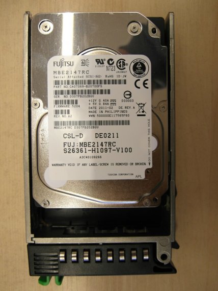 Fujitsu MBE2147RC SAS disk