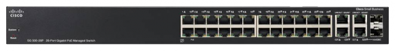 Cisco SG300-28P - přední panel
