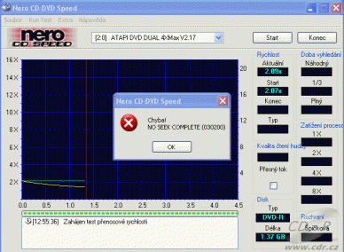 MSI DR-4A (8404A) - CDspeed čtení HD Burn