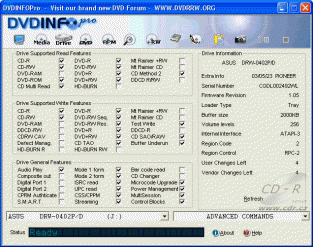 ASUS DRW-0402P CDVD InfoPro