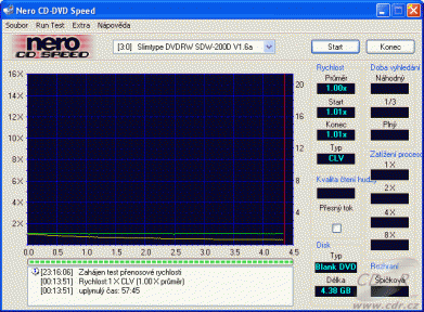 LiteOn SDW-200DX - CDspeed zápis DVD-R