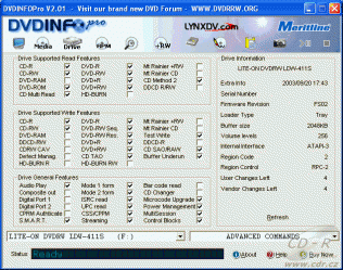 LiteOn LDW-411S - DVDInfo Pro