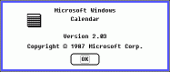 Windows v 2.03 - Modální dialog, který lze jen potvrdit
