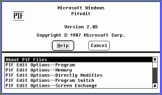 Windows v 2.03 - Výběr tématu nápovědy