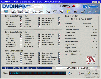 NEC ND-2500A DVDInfo Pro