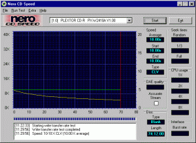 Plextor PX-W241040A Nero CDspeed99 CD-RW