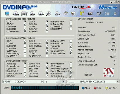 BTC DRW-1008IM -  DVDinfo Pro