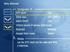 KiSS DP-1500 - Americká čeština - nastavení času z NTP klienta