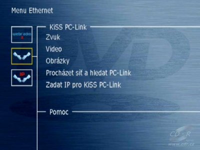 KiSS DP-1500 - Menu Ethernet: KiSS PC-Link