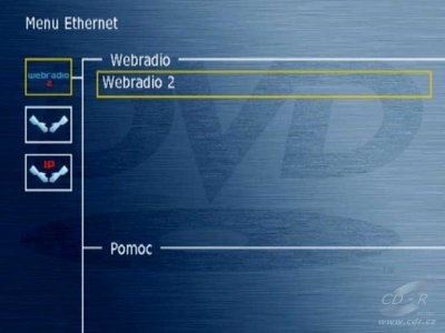 KiSS DP-1500 - Menu Ethernet: Webradio