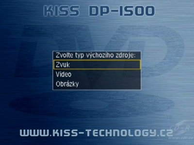 KiSS DP-1500 - Více druhů přehrávatelných formátů