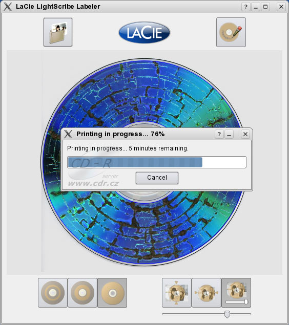 lacie lightscribe labeler mac