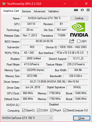 Test Nvidia Geforce Gtx 780 Ti 3gb Po Peti Letech Predstaveni Geforce Gtx 780 Ti Diit Cz