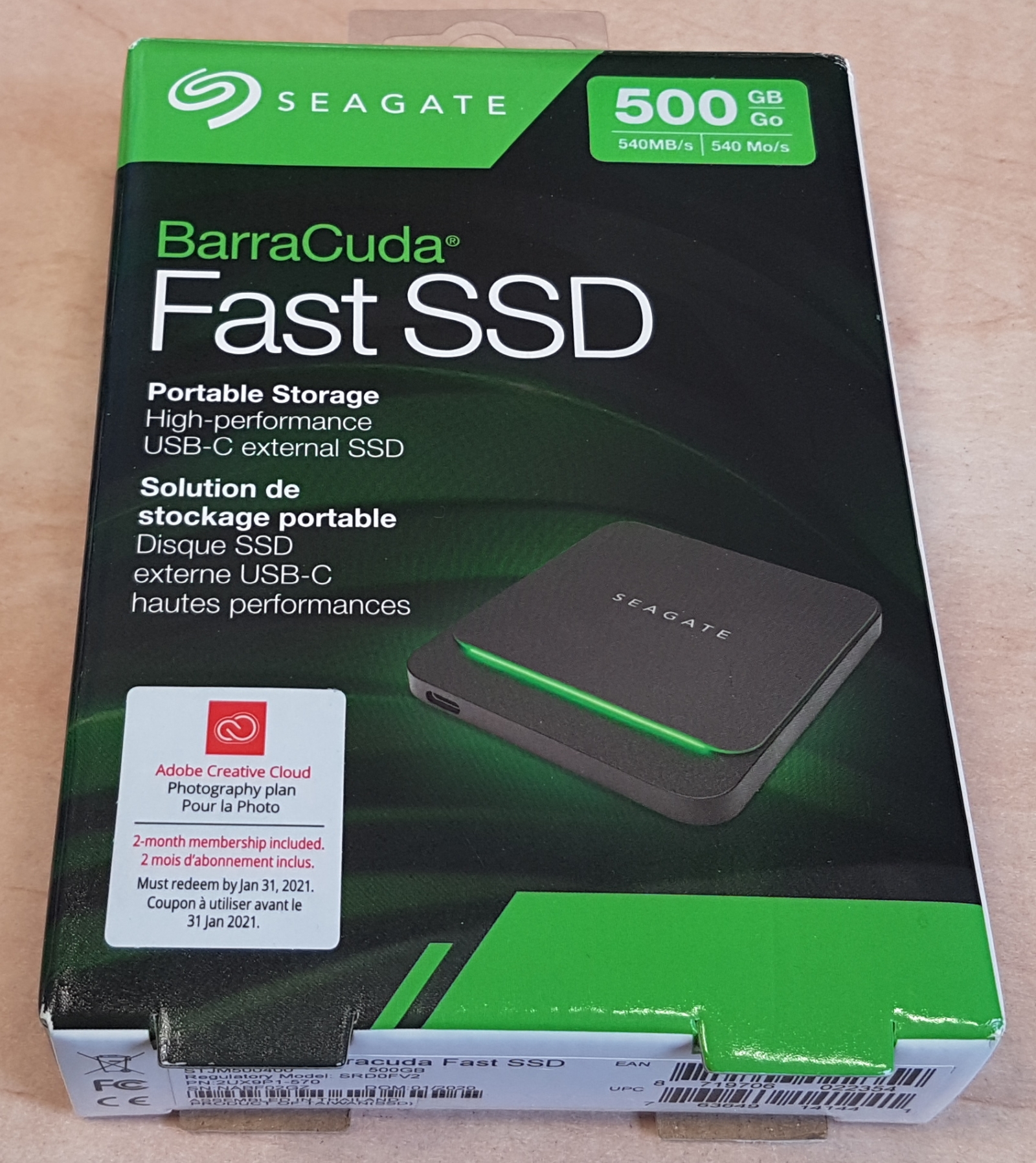 Внешний ssd seagate barracuda fast ssd 1 тб обзор