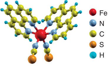 Fe-phen molekula