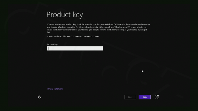 05 Windows 8.1 - zadání produktového klíče